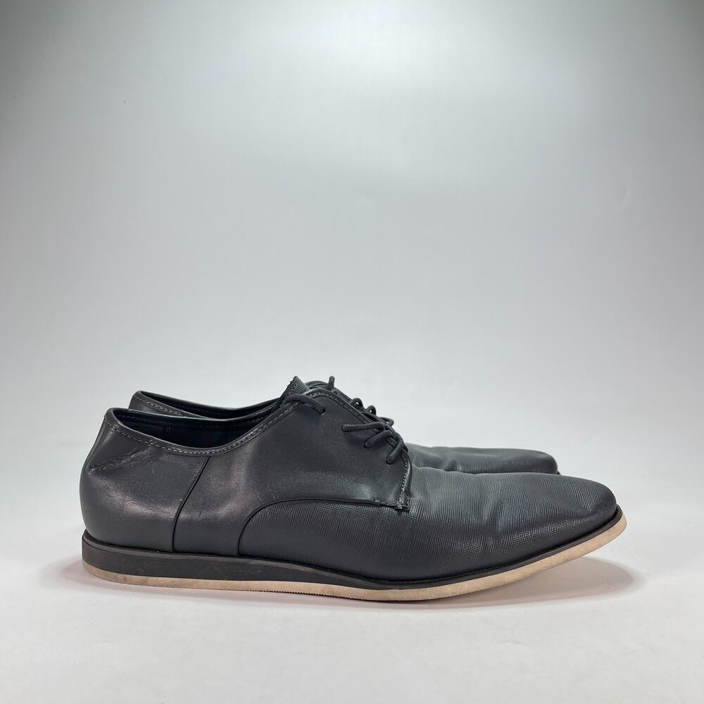 Calvin Klein Kadon Black Leather Casual Dress Shoes 34F9182 Men's Size 11